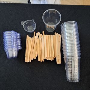 Disposable Plastic Measuring Cups for Baking Cooking Epoxy Resin Mixing